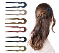TTPSRY 6 Pcs U-Shaped Hair Fork for Women Bun Holder and Updo Styling Tool Secure and Elegant Design for Everyday or Special Occasions