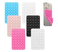 TTPSRY 6 Pieces Cell Phone Suction Cup Holder Silicone Suction Cup Non-Slip Cell Phone Holder Selfie and Video Suction Cup All Cell Phone Models