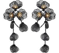 TTPSRY Boucles d'Oreilles Femme Fleur Pendantes Longues Piercing Oreille Bijoux Élégants Accessoires Mode Cadeau Mariage Soirée Piercing Tragus