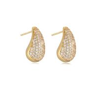 TTPSRY Boucles d'Oreilles Goutte 'Eau Piercing Helix Tragus Bijoux Piercing Oreille Clous d'Oreilles Forme Larme with Motifs Coeurs Incrustés de Cristaux Accessoires Bijoux Femme, Taglia unica, Metal