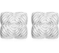 TTPSRY Earrings Women's Square Quilted Stud Earrings Gold Jewellery Earrings Silver Earrings Vintage Earrings for Women Girls Elegant Classic Wedding Party Gift, Zinc
