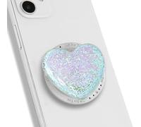 TTPSRY Magnetic Phone Grip Stand Airbag Holders Creative Glitter Resin Heart Removable With Magnetic Ring Stylish Decor Accessories Suitable for Girls Smartphones Gifts(Blue)