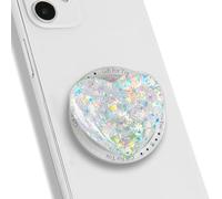 TTPSRY Magnetic Phone Grip Stand Airbag Holders Creative Glitter Resin Heart Removable With Magnetic Ring Stylish Decor Accessories Suitable for Girls Smartphones Gifts(Shell sequins)