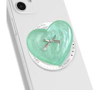 TTPSRY Magnetic Phone Grip Stand Airbag Holders Cute Bow Solid Colour Heart Support Accessories for Suitable for Girls Smartphones Gifts(Green)