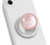 TTPSRY Magnetic Phone Grip Stand Glitter Stylish Crystal Ball Retractable Airbag Cushion Holder Removable With Magnetic Ring Suitable for Girls Smartphones Decor Gifts(Pink)