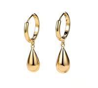 TTPSRY Teardrop Dangle Huggie Earrings Small Hoop Drop Earrings Minimalist Jewelry Elegant Accessories Daily Wear Statement Pieces Women Teens