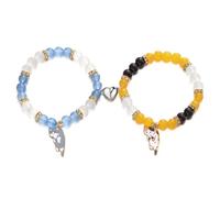 TTPSRY Two Pack Love Magnetic Clasp Cat Bracelet Stylish Couple Design Suitable for Party Daily Wear Suitable for Women and Couples