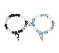 TTPSRY Two Pack Love Magnetic Clasp Cat Bracelet Stylish Couple Design Suitable for Party Daily Wear Suitable for Women and Couples
