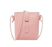 TTPSRY Women's Bag Mini Mobile Phone Bag for Women PU Leather Small Shoulder Bag Women with Zipper and Adjustable Strap, pink