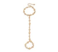 TTPSRY Women's Bracelets Boho Slave Bracelet Ring Link Bracelet Gold Finger Chain Thin Minimalist Handlet Bracelet Jewelry for Girls
