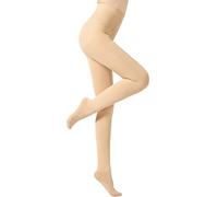 TTPSRY Women's Fleece Lined High Waisted Tummy Control Leggings - Thermal Running Gym Pants for Women (Beige)