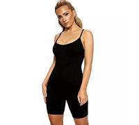 TTPSRY Women's Sexy Unitard Bodysuit One Piece Sleeveless Strap Short Rompers Jumpsuit Black Bodycon Tank Top Gym Yoga Outfits (M)