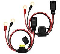 TTQ 2 Pack Wires Harness Compatible with NOCO GC008 X-Connect,M10 (3/8in) XL Eyelet Terminal Accessory,Smart Batteries Trickle Charger Cable Compatible for Motorcycle,Cars,RV,Speedboats