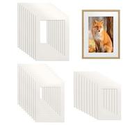 TTQiAnJ 30 Pcs Picture Mounts,3 Size White Picture Photo Frame Mounts,8x6 Inch/7x5 Inch/6x4 Inch for A4 Picture Image Display Artwork or Paintings - Acid Free