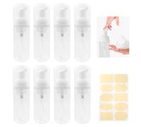 TTQiAnJ 8 Pcs 60ml Foam dispenser bottle,White Travel Empty Plastic Refillable Foam Pump Bottle,for Cleaning,Travel,Makeup