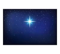 TTQYFNM 10x6.5ft Star Night Backdrop Nativity Scene Star of Bethlehem Jesus Birth Blue Starry Sky Photography Background for Christmas Religious Christian Church Party Decoration Photo Booth Props