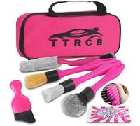TTRCB Car Detailing Cleaning Kit Interior Cleaner, Car Detailing Brush Set, Pink Car Accessories Essentials for Women, Car Cleaning Gel, Car Cleaning Supplies Tools Stuff for RV, SUV, Interior