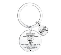 Ttrmieoy Best Friend Keyring Friendship Gifts for Best Friend Jewelry Long Distance Relationship Gifts for Women Sister Besties Friends Christmas Birthday Present for Friends Present