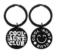 Ttrmieoy Cool Aunt Keyring for Auntie Gift from Niece Nephew To My Aunt Gifts Mothers Day Gifts for Aunts Christmas Birthday Present for Best Auntie Gift