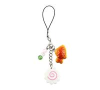 Ttrmieoy Cute Fish Phone Charm Fish Cake Charm Keyring for Backpack Bag Accessories Y2k Keyrings Kawaii Phone Charms for Women Friends Birthday Present