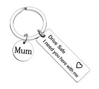 Ttrmieoy Drive Safe Keyring for Women I Need You Gifts for New Driver Gift Drive Safe Gifts for Mum Daughter Sister Grandma Christmas Birthday Present (Mum)