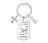 Ttrmieoy Pilot Gifts for Flight Attendants Gifts Cool Pilot Keyring for Aviation Enthusiasts Gift for Aviation Lovers Present Cool Airplane Accessories for Pilots Men Women