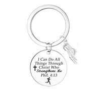 Ttrmieoy Running Accessories Runner Keyring Runner Gifts for Men Marathon Cross Country Running Gifts Track and Field Keychain Track and Field Accessories