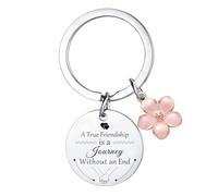 Ttrmieoy True Friendship Keyring for Best Friend Keyring Gifts for Women Sister Besties Friends Christmas Birthday Present for Best Friend Jewellery Long Distance Friendships Gifts