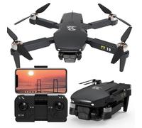 TTROARDS TT19 Drone with Camera for Beginners Obstacle Avoidance RC Drones for Adults Brushless Motor Foldable Mini Quadcopter 3D Flips Altitude Hold with Propeller Guards