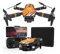 TTROARDS TT19 Mini Drone with Camera, 1080P HD Camera 270° Obstacle Avoidance Brushless Motor Level 3 Wind Resistance, Foldable Quadcopter Drones for Beginners, Orange