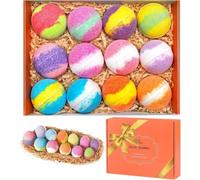 TTRWIN Bath Bombs, 12 Organic & Natural Handcrafted Bubble Bath Gift Set