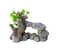 TTTLLNN Aquariums Decorations Mountain Rockery Landscape Resin Tree Stone Cave for Shrimp Fish Fishtanks Hideouts Shelter House
