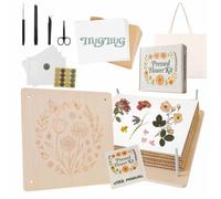 TTUGTTUG Flower Press Kit for Adults, 28 x 28 cm Large Wooden 10-Layer Flower Press, Wedding Flower Drying, Great Gift for DIY Dried Flowers Lovers