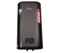 TTulpe Shadow 50 Litre Vertical Electric Hot Water Heater with WiFi | Slim Flat Boiler with Smart Energy Mode | Dual Heating Elements 1.3-2 kW | LED Display | Organic Enamel Steel Tank - Black