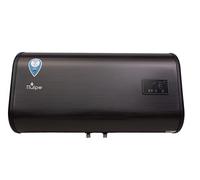 TTulpe Shadow 80 Litre Horizontal Electric Hot Water Heater with WiFi Control | Flat Slimline Boiler with SMART Energy Mode | Dual Heating Elements 1.3-2 kW | LED Display | Organic Enamel Tank - Black