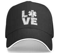 TTVXIHL Baseball caps for Men and Women,EMT Love Paramedic Baseball Cap Casual Trucker Hat Spring Men Women Tennis Skate Baseball Caps