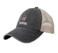TTVXIHL Baseball caps for Men and Women,I Love Scorpions Fans Baseball Cap Streetwear Unisex Men Mesh Trucker Hat Outdoor Gym Baseball Caps Gift Idea