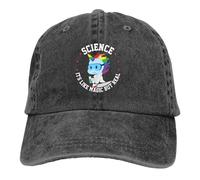 TTVXIHL Baseball caps for Men and Women,Pure Color Dad Hats Science is Like Magic But Real Women's Hat Sun Visor Baseball Caps Cute Unicorn Cartoon Peaked Cap