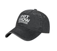 TTVXIHL Baseball caps for Men and Women,Shit Show Supervisor Baseball Cap Popular Logo Gym Washed Hip Hop Hats Men Vintage Custom Washed Baseball Caps