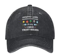 TTVXIHL Baseball caps for Men and Women,Untapped Lands are Why I Have Trust Issues Baseball Cap Tree Men Women Sun-Proof Trucker Hat Summer Casual Sun Baseball Caps