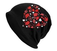 TTVXIHL Men's Autumn and Winter Warm hat for Women,Miraculous Ladybug Valentine's Day Collection Unisex Adult Beanies Caps Knitted Bonnet Hat Autumn Winter Outdoor Skullies Hats