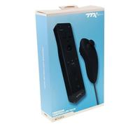 TTX Tech Wii/WiiU Wireless Nunchuk and Freedom Remote with Action Plus Bundle, Black