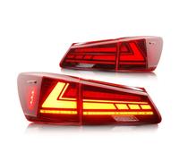 TTxxxA8 Car Tail Light for LEXUS IS250 IS300 IS350 ISF 2006-2012,Stop Rear Tail Light Auto Car For Signal Lamp Caution Indicator Fog Light,Cherry red