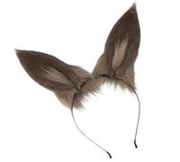 TTYAO REII Fluffy Horse Ears Headband Faux Fur Animals Ears Headwear Farm Horse Costume Hair Accessories for Cosplay Party