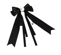 TTYAO REII Kawaii Black Big Bow Hairclips 1pcs Bowknot Barrettes Metal Clips Lolita Hair Accessories Valentines Headwear (Black)