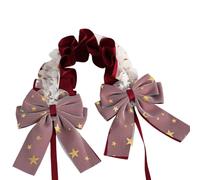 TTYAO REII Lolita Headband Kawaii Bow Lace Hair Accessories for Women Sweet Gothic Headwear for Cosplay (Red)