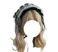 TTYAO REII Lolita Headband Kawaii Bow Lace Hair Accessories for Women Sweet Gothic Headwear for Cosplay (Green)