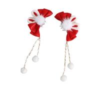 TTYAO REII Women's Bow Tie Hair Clips Girls Bunny Ears Barrette Hair Accessories for New Year Valentine's Day Party (Tassel)