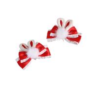 TTYAO REII Women's Bow Tie Hair Clips Girls Bunny Ears Barrette Hair Accessories for New Year Valentine's Day Party (Rabbit Ears)