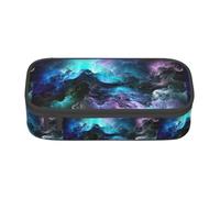 TTYDOKLA 3D Graphics Universe Space Print Oxford Cloth Pencil Pouch with Multiple Compartments,Great for Travel Or Office